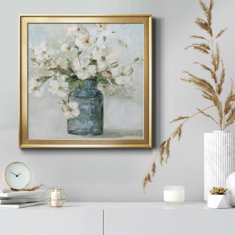 Cottage Charmer I - peinture sur toile encadrée, Or, H 26,5 po x l 26,5 po x P 1,5 po