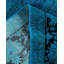 Tapis bleu nouvel âge 6 pi 1 po x 9 pi 4 po Colima