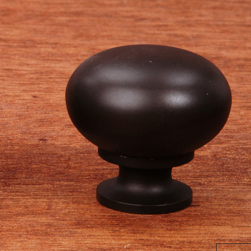 CK Series 1 1/4" Diameter Mushroom Knob, Oil Rubbed Bronze, 1.25" H x 1.25" W x 1.06" D