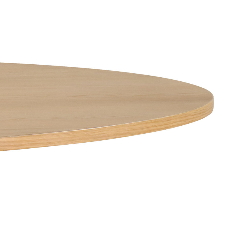 Kolton 60" Solid Oak Round Pedestal Dining Table, Natural