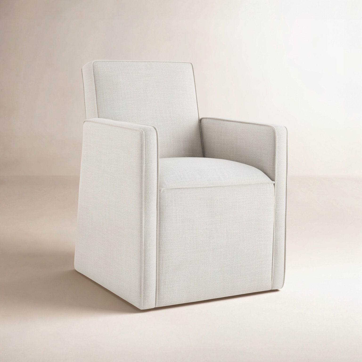 Henley Linen Dining Armchair, Performance Linen Effie Linen