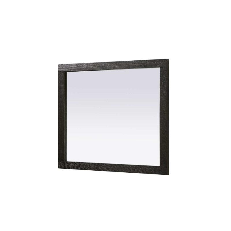 Miroir Noah, 36 po x 30 po, Chêne chocolat, Rectangulaire