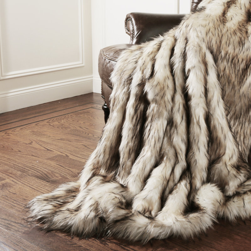 Couverture blanchie Finn Gradin, 58 po x 60 po