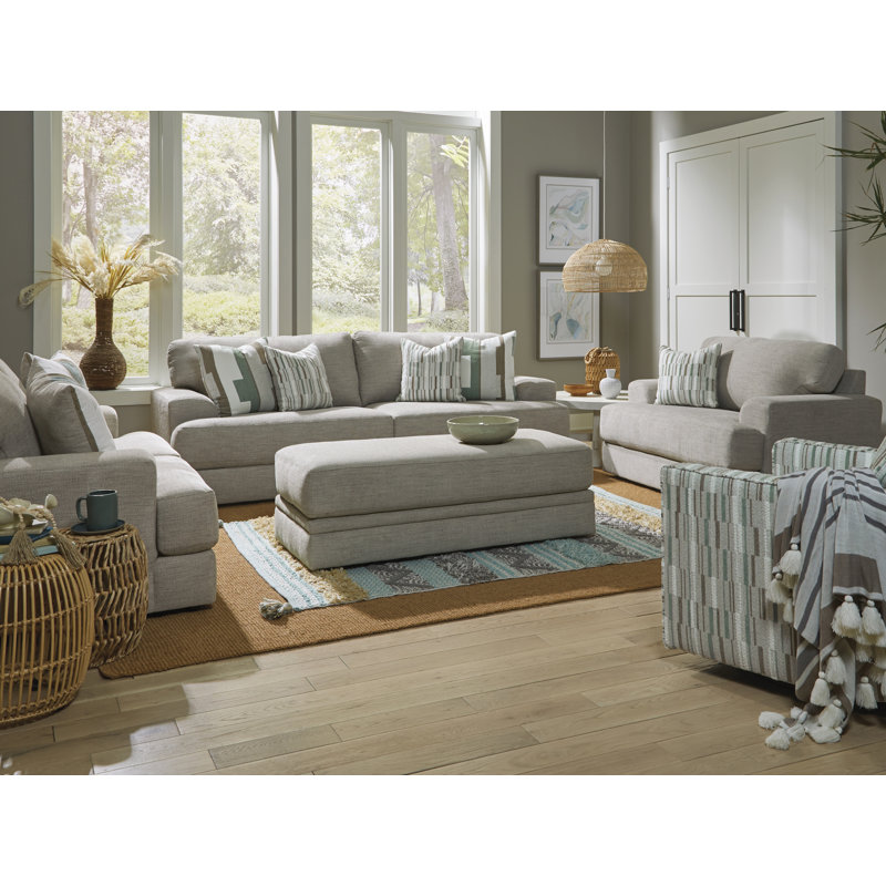 Bolesta 72'' Square Arm Loveseat, Dove