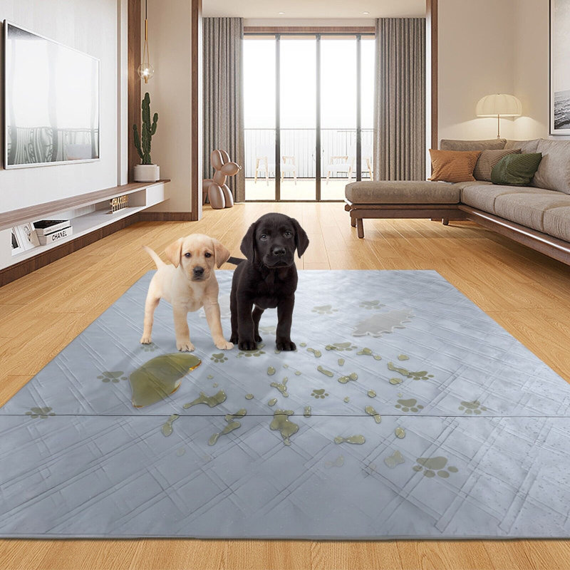 Gray Medium Pet Changing Mat Machine Washable Changing Mat Washable Changing Pad