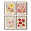 «Vintage Floral Print», impression encadrée - ensemble de 4-214442900-214442902