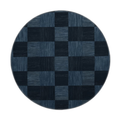 Tapis d'intérieur et d'extérieur à carreaux gris