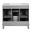 L'armoire de rangement moderne de salle de bain grise 36 po avec 2 tiroirs ajoutera une touche d'élégance à votre meuble-lavabo-2114874630