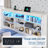 Daybed With Led Headboard, Usb Charging Station And 3 Storage Drawers, Rustic Farmhouse Style-1385019038