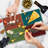 Ambesonne Saying Cutting Board Large Size Love More Worry Less Multicolor