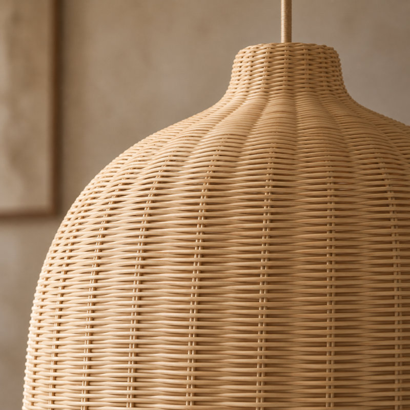 Elsyan Handwoven Rattan Pendant Light Shade