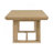 Brown Trestle Table With Leaf