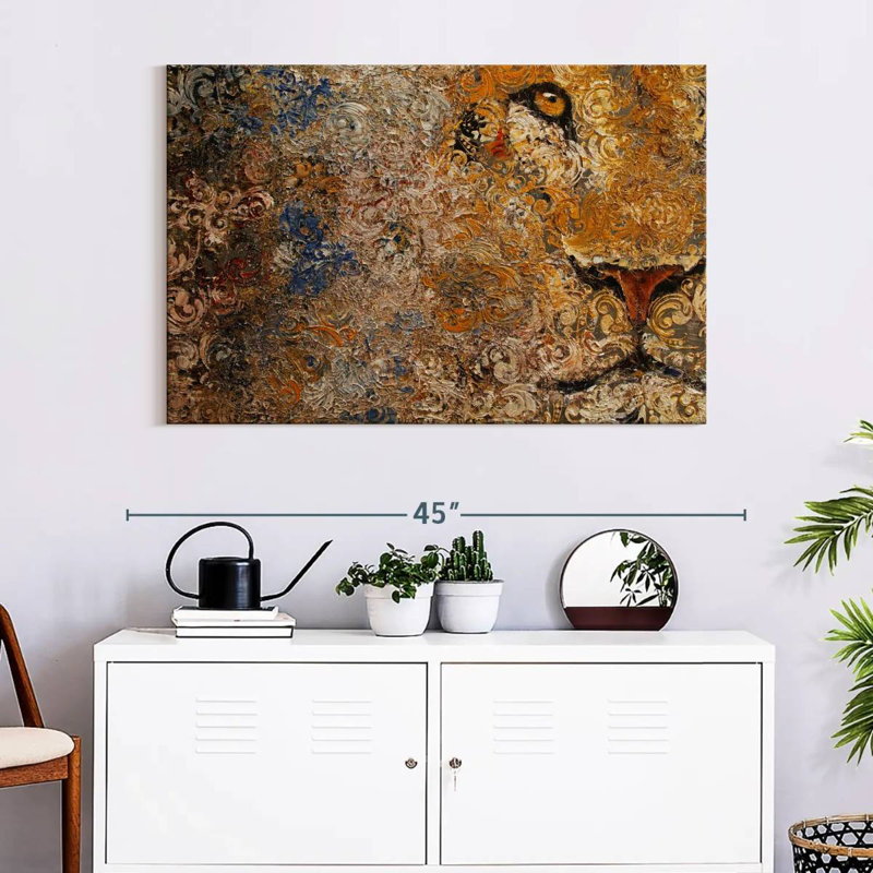 Brampt Barbary Lion, 26" H x 39" W