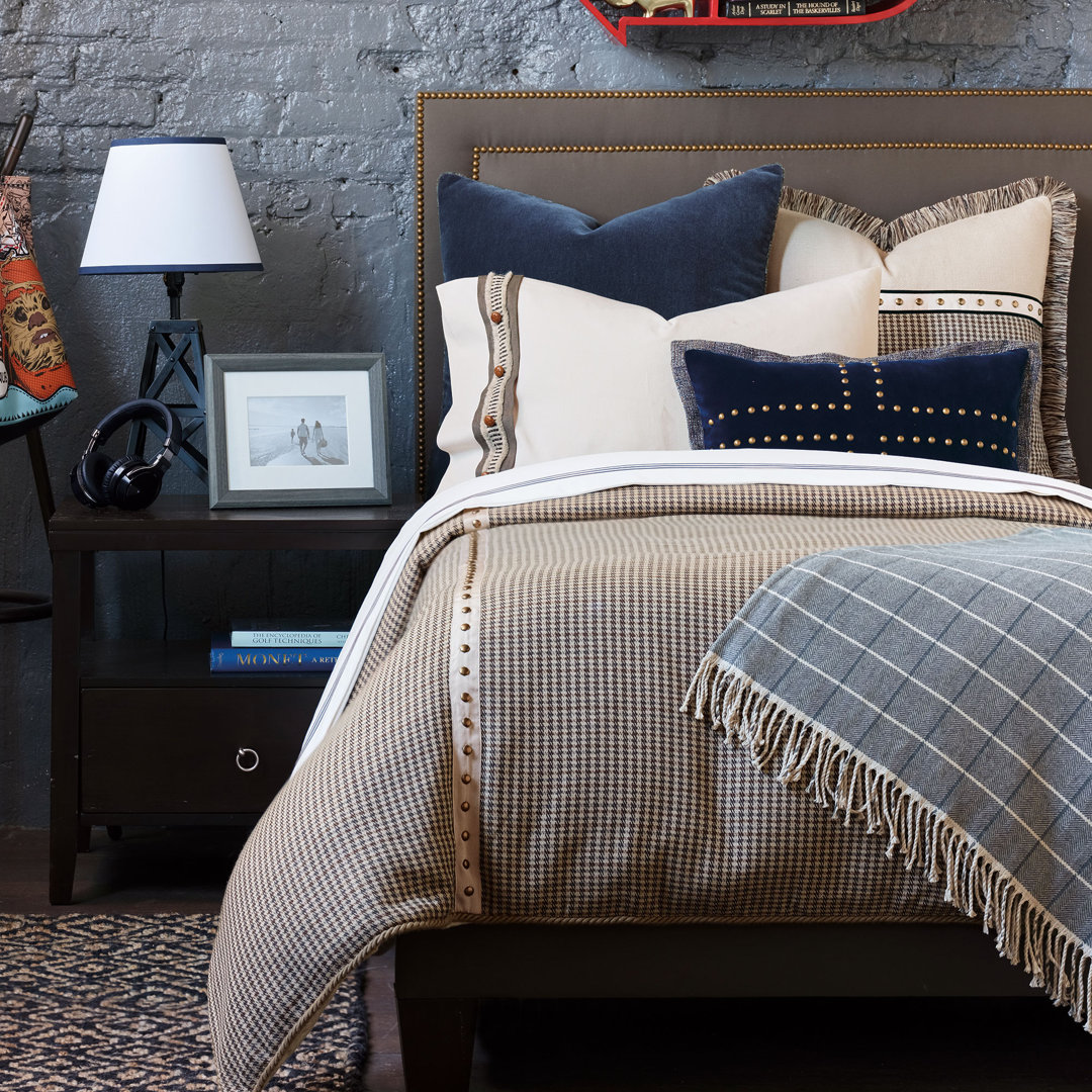 Edward Modern & Contemporary Houndstooth Duvet Cover Eastern Accents 