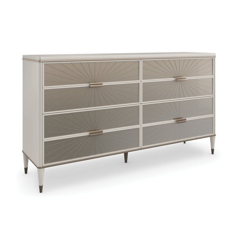 Valentina Birch Solid Wood 72 " W 8 - Drawer Dresser