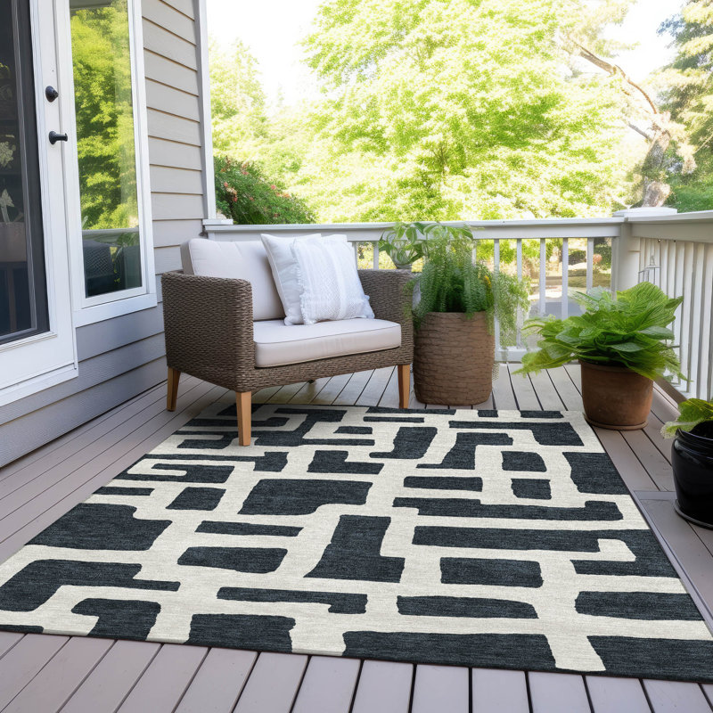 Tapis intérieur / extérieur Maliana, Rectangle 9 pi x 12 pi