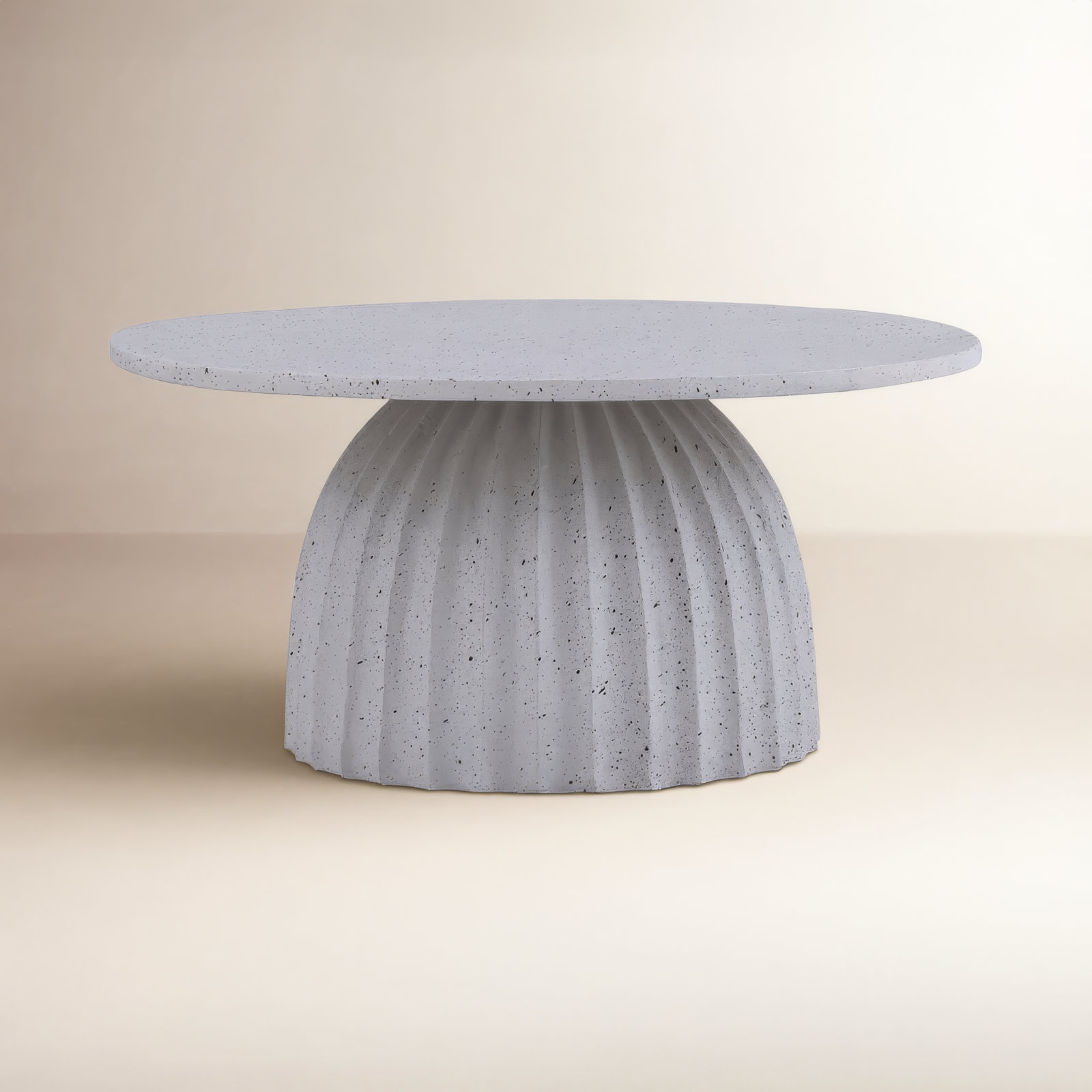 Glass Coffee Table, 13" H x 28" L x 28" W, White Top/Gray Base