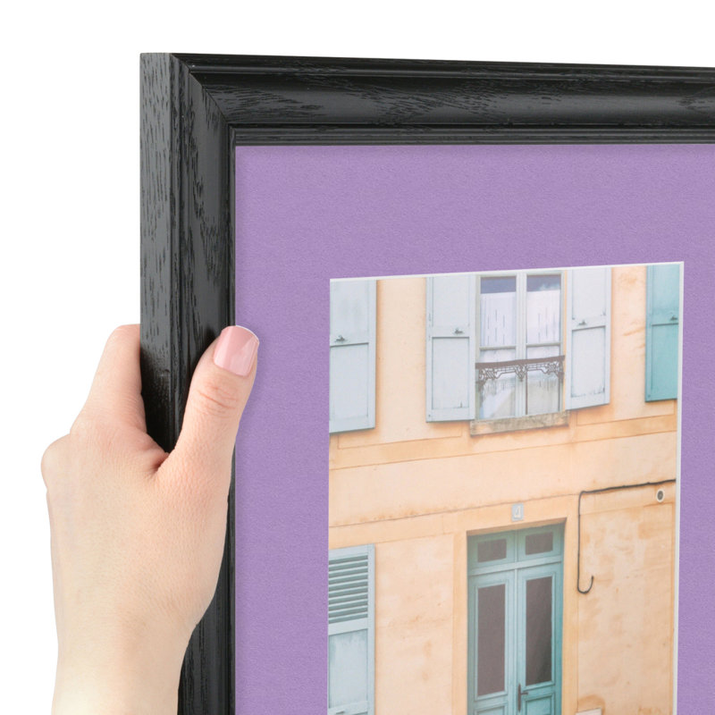 Cadre pour photo simple 16 po x 20 po en bois mat, Brume lavande