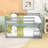 Twin Over Twin Floor Bunk Bed With Versatile Utilization And Ladder-1156625978