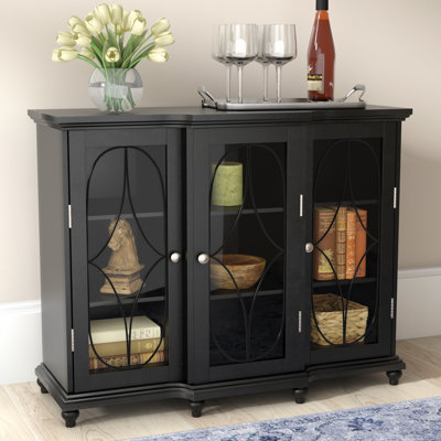 Console buffet en bois rustique avec rangement