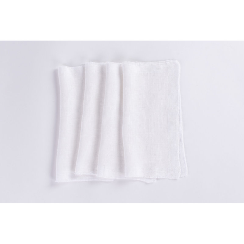 Raphael Linen Cokctail Napkins, Ivory