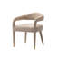 Fauteuil de salle à manger rembourré en tweed Aspen-1776213628