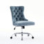 Chaise de bureau, chaise de bureau rembourrée capitonnée avec base en métal-1485375105-1485375107
