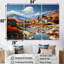 Ensemble de décorations murales Bold Mediterranean Landscape - Cubism-533672472-533672474