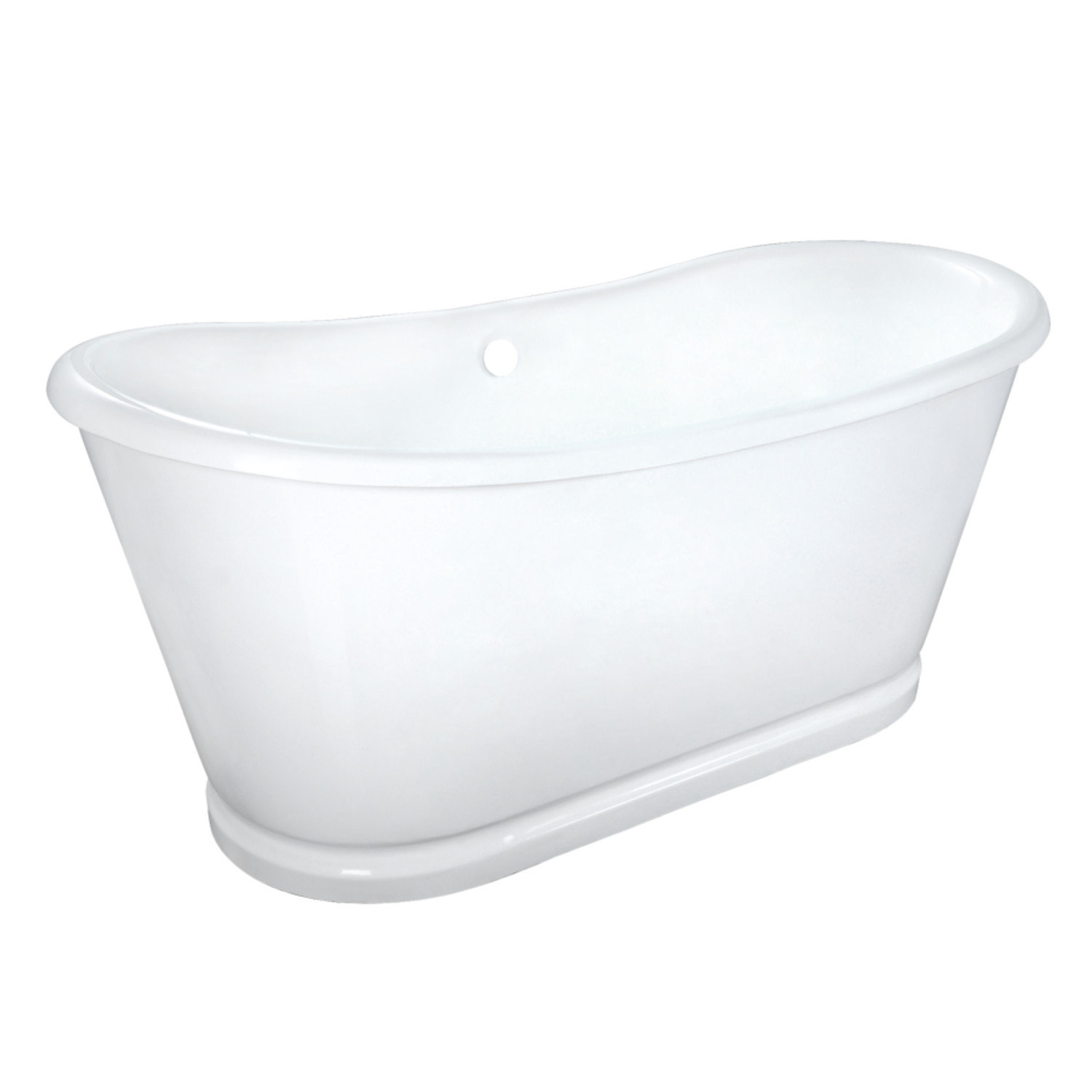 Kingston Brass 72.5" x 30.13" Freestanding Soaking Cast Iron Bathtub