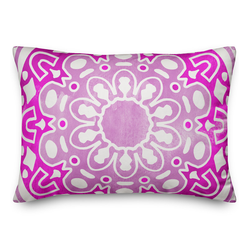 Housse et insert de coussin d'extérieur pour l'extérieur, Rose, Floral 2
