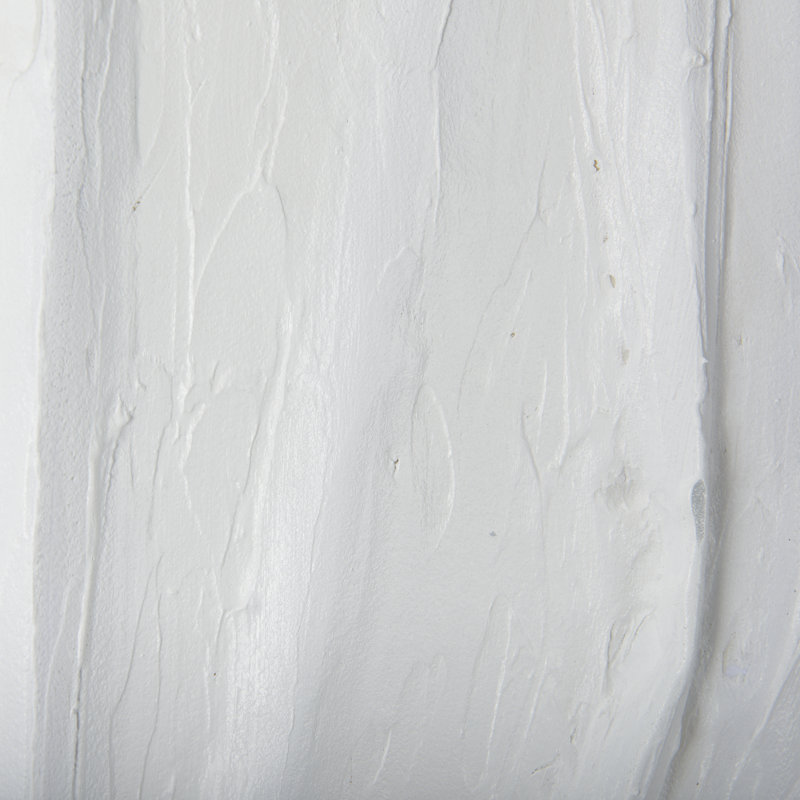 Vignes blanches, une œuvre d'art texturée 3D encadrée à la main sous verre, H 53 po x l 43 po, Vignes blanches II, 1