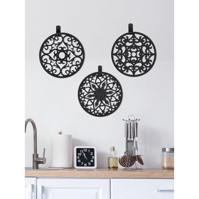 Silicone Round 6 Piece Trivet Set
