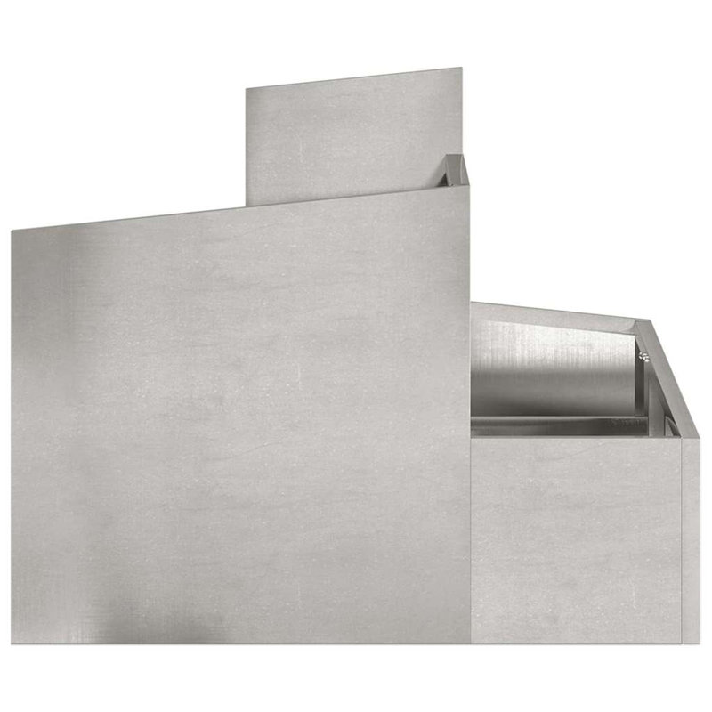 Garden Planter Metal Outdoor Terrace Accessories Pots Modern Holder Box, 50cmH x 60cmW x 60cmD
