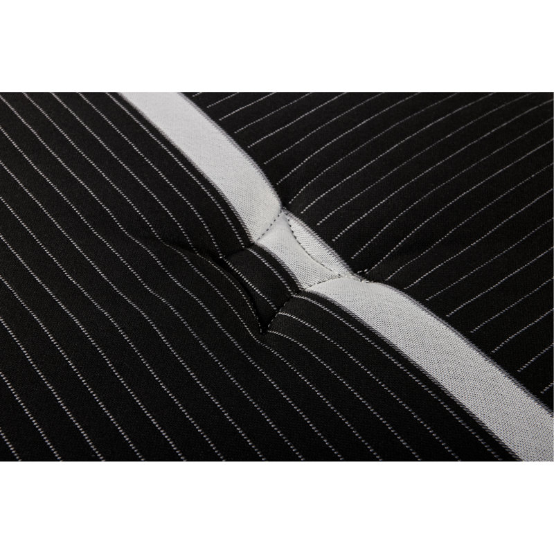 Matelas simple avec système de refroidissement double, mousse viscoélastique pour garder au frais, support pour la résilience à long terme, et unité de ressorts enveloppés individuellement avec atténuation moyenne merveilleuse, noir et blanc