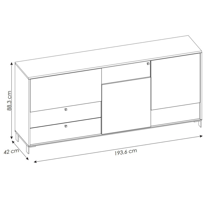Popp 193.6cm Sideboard