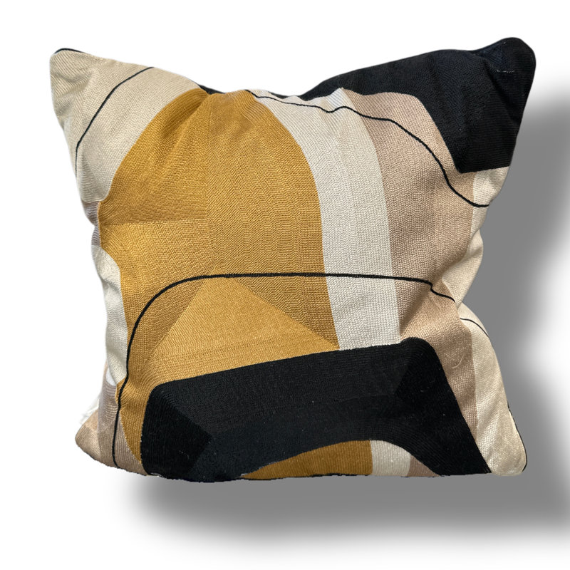 Sunset Geometry Decorative Pillow