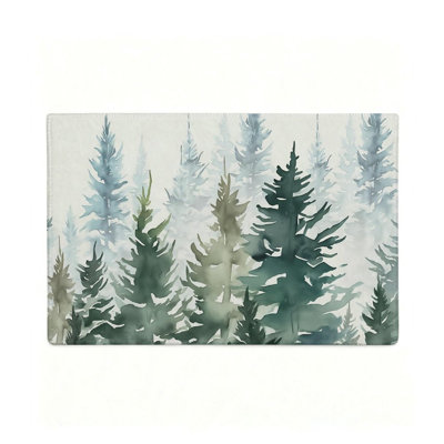 Tapis de couloir forêt de pin 47 po x 31 po