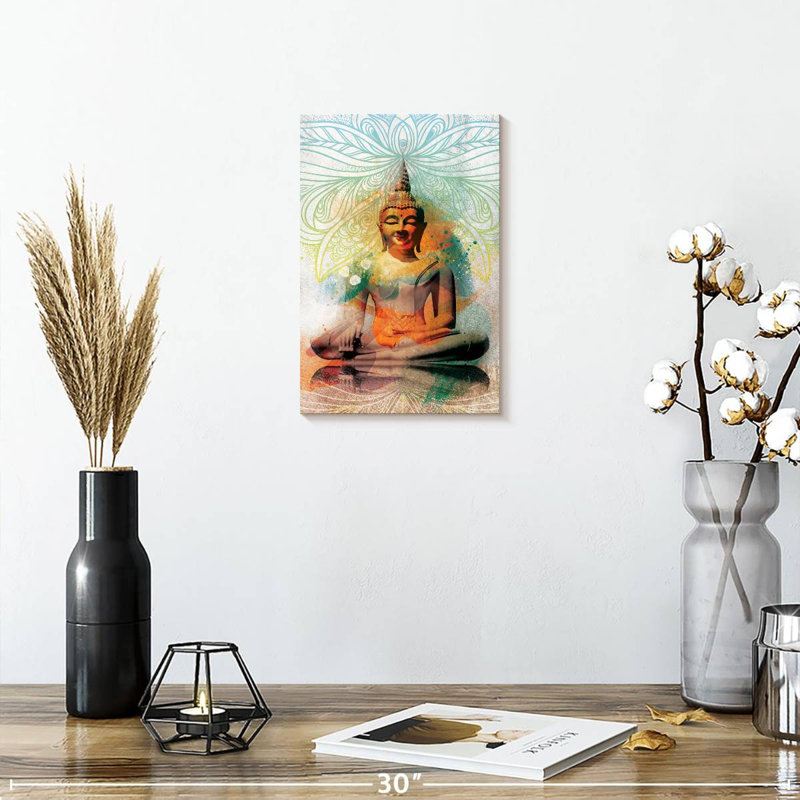 Bouddha assis, H 12 po x l 8 po 