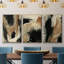 Baked Paintstrokes I, reproduction encadrée sur toile 3 pièces-91887771-91887778