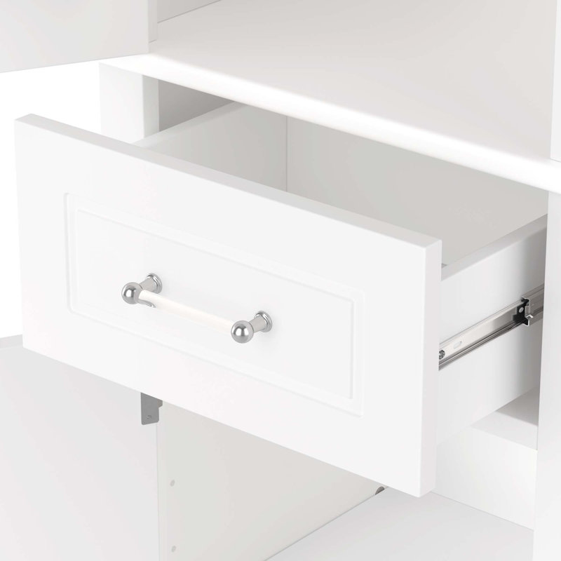 Bathroom Storage Cabinet, Narrow Tall Cabinet With Doors And Adjustable Shelves, 72.1" H x 40" W x 15.8" D