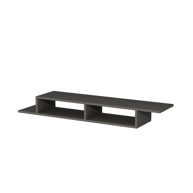 Floating TV Stand With Shelves Linet, Anthracite