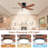 Rita 42" 5-Blade Gold Modern Ceiling Fan Light With 6-Speed Adjustable Wind Speed-1188762782