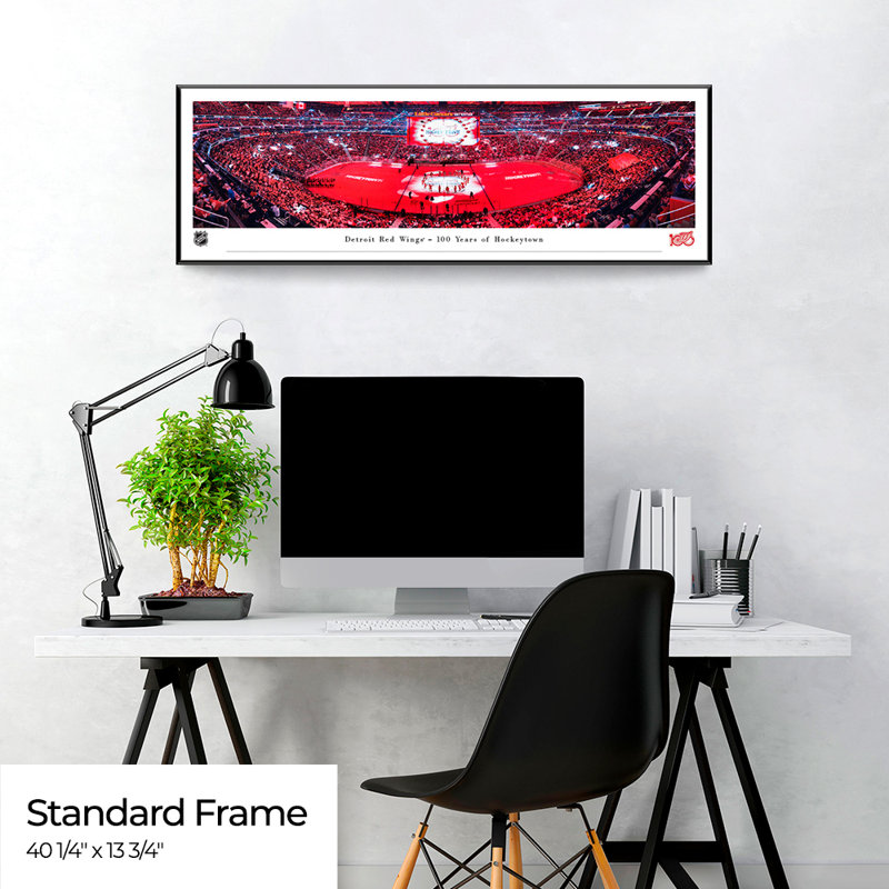 Detroit Red Wings, Centennial Stick Salute - Cadre standard