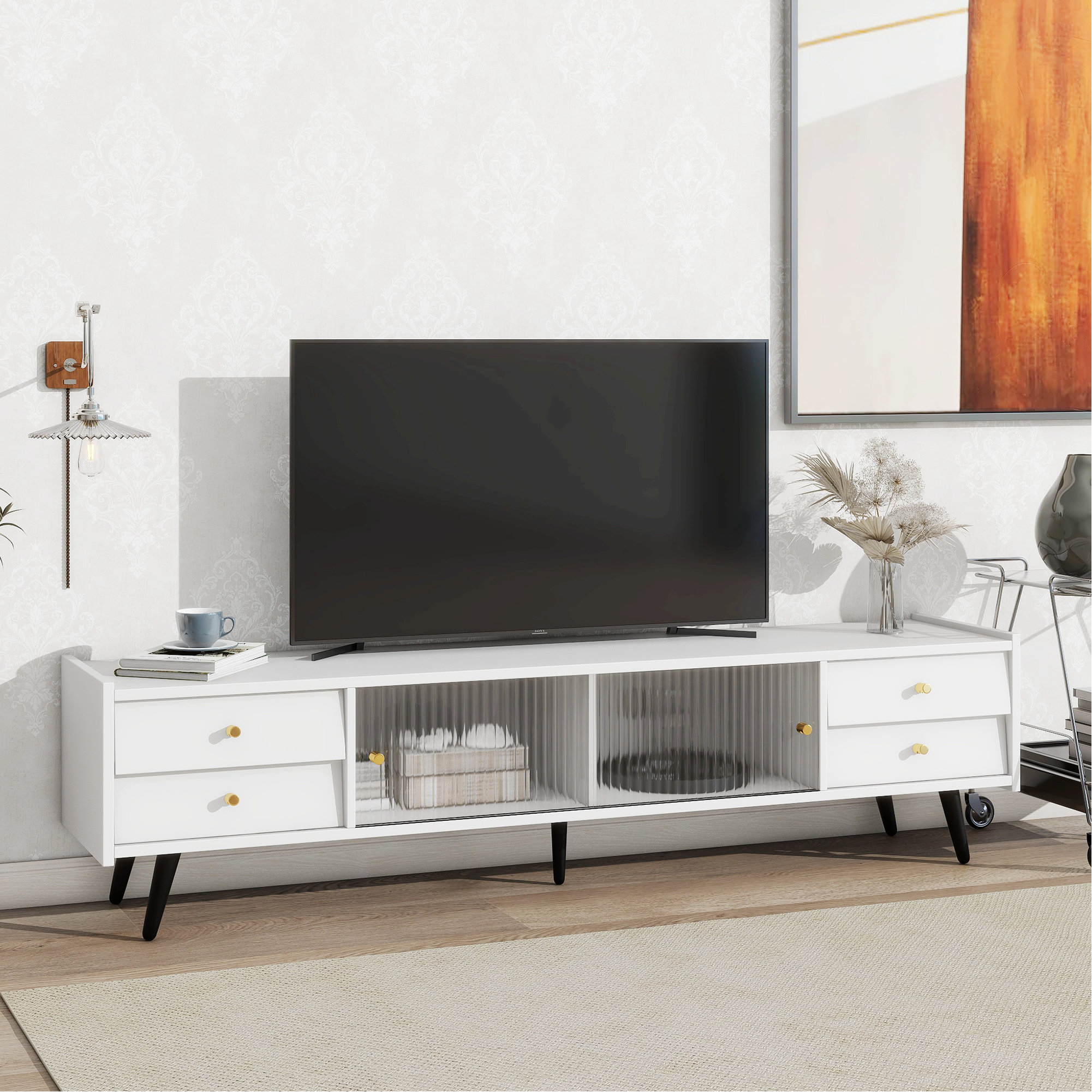 George Oliver Leianah 66.90'' Media Console | Wayfair