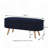 Luxury Oval Boucle Storage Ottoman Bench with Wood Legs, 350lb Weight Capacity Safety Hinge, for Living Room, Bedroom, Entryway-222697443