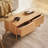 Corrigan Studio Stylish Mamtha 2 Drawer Oak Wooden Coffee Table with Storage for Living Room Table