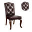 Chaise d'appoint capitonnée Topton