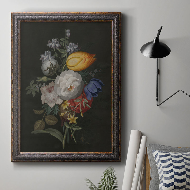 «Dramatic Bouquet III», toile encadrée de qualité supérieure - prête à être accrochée, H 27 po x l 18 po x P 2,5 po