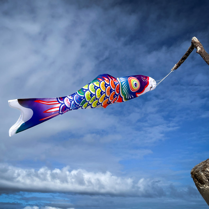 Spectrum Koi Fishsock, 60" H x 13" W, Purple/Green/Yellow