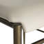 Ward Ladder Back Side Chair in White Leather